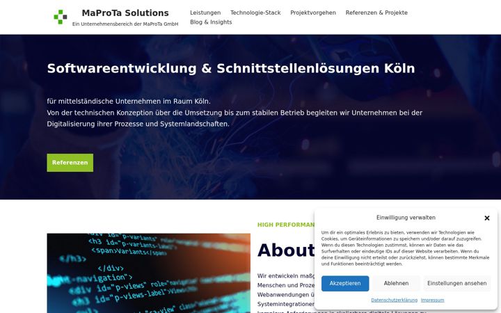 Screenshot of maprota-solutions.com