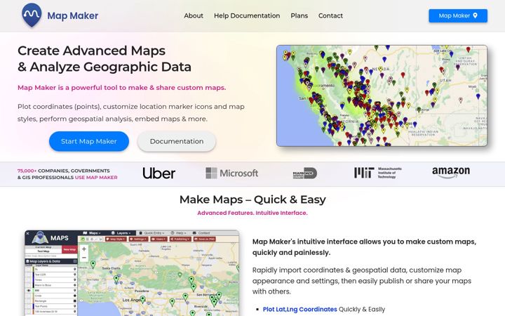 Screenshot of maps.co