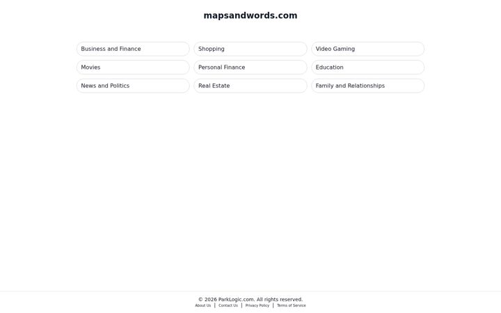 Screenshot of mapsandwords.com