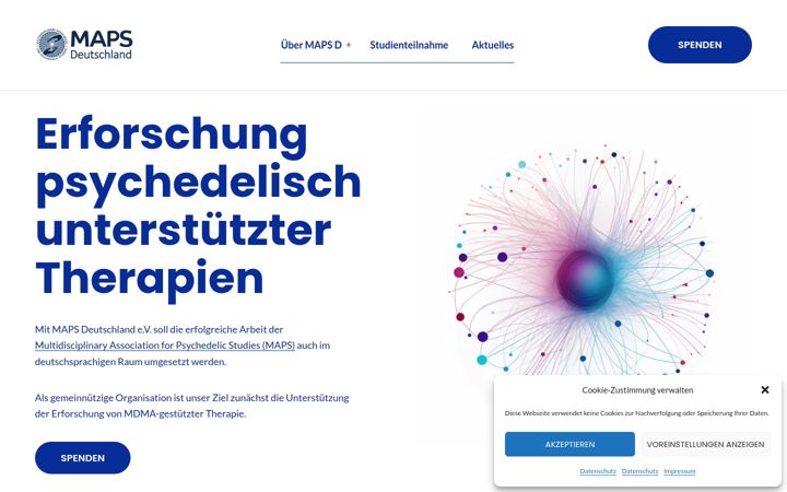 Screenshot of mapsd.org