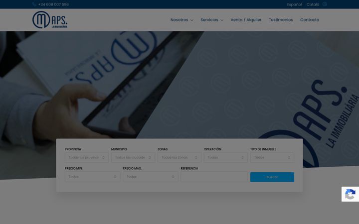 Screenshot of mapslainmobiliaria.es