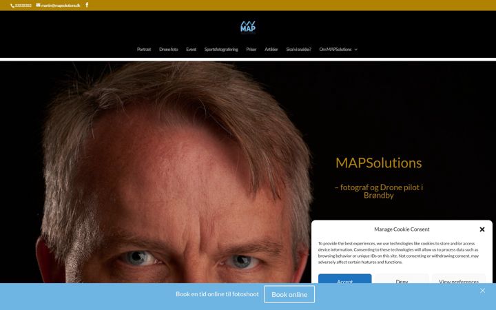 Skärmbild av mapsolutions.dk