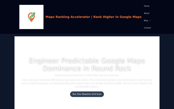 Screenshot of mapsrankingaccelerator.com