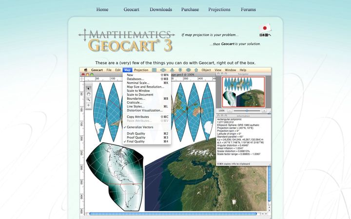Screenshot of mapthematics.com