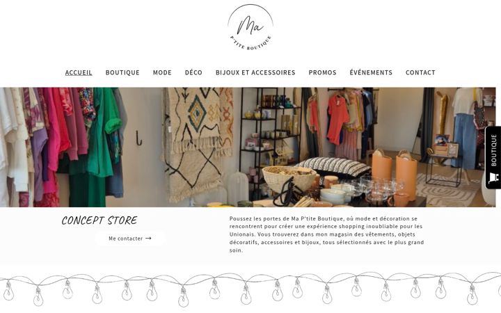 Screenshot of maptiteboutique.com