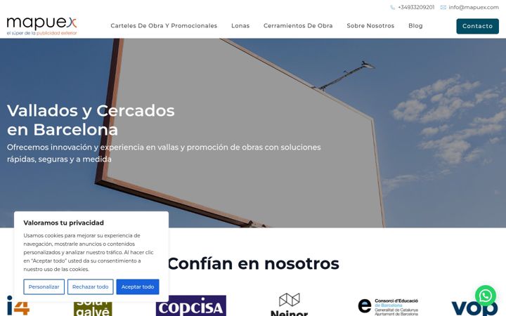Screenshot of mapuex.com