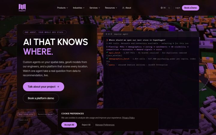 Screenshot of mapular.com