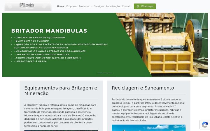 Screenshot of maqbrit.com.br