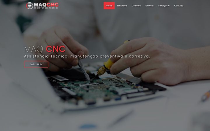 Screenshot of maqcnc.com.br