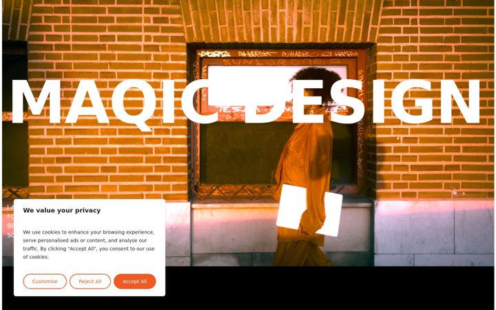 Screenshot of maqicdesign.de