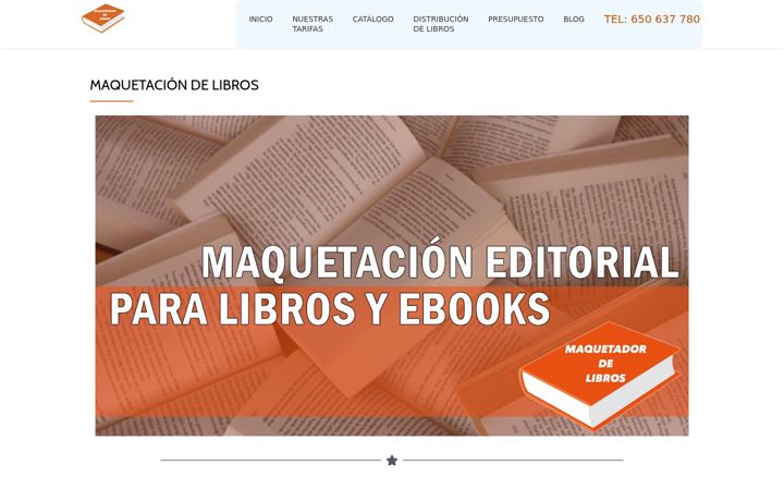 Screenshot of maquetadordelibros.es