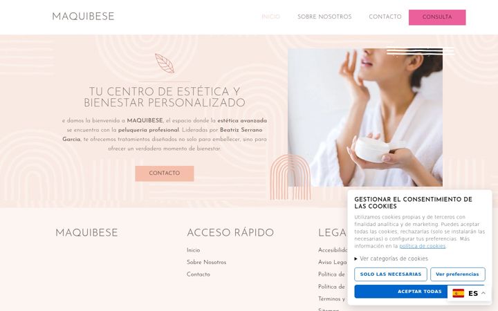 Screenshot of maquibese.com