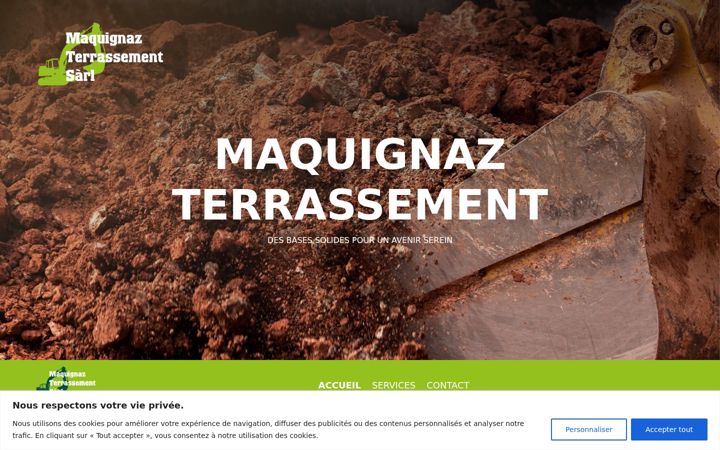 Screenshot of maquignaz-terrassement.ch