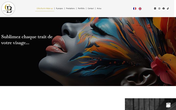 Screenshot of maquilleuseprofessionnelle-celiaburtin.com