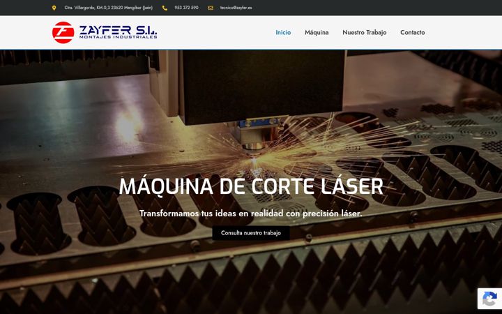 Screenshot of maquinacortelaser.es