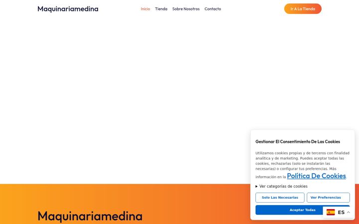 Screenshot of maquinariamedina.com