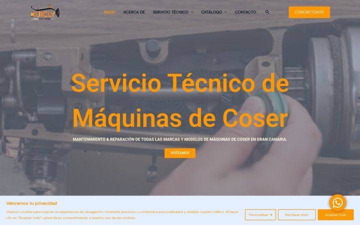 Screenshot of maquinasdecoserlaspalmas.es