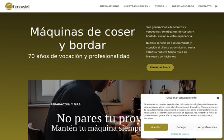 Screenshot of maquinasdecoserybordar.es