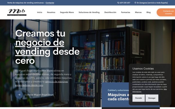 Screenshot of maquinasvending.net