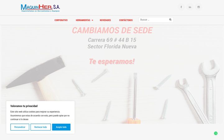 Screenshot of maquinher.com