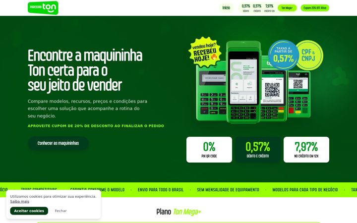Screenshot of maquininhagigaton.com.br
