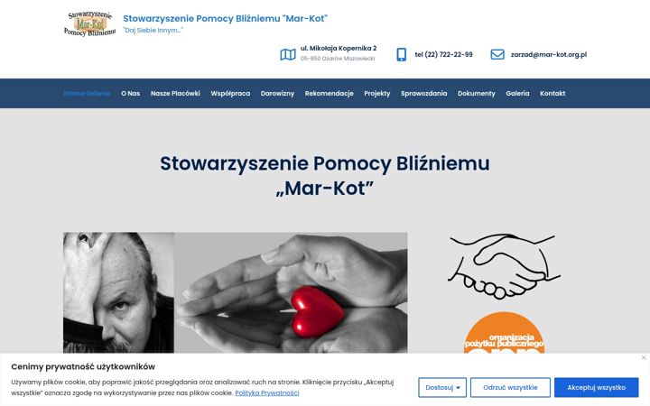 Screenshot of mar-kot.org.pl