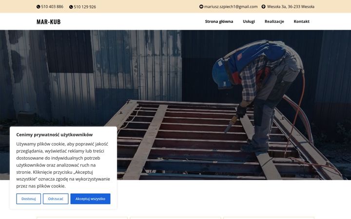 Screenshot of mar-kub.pl