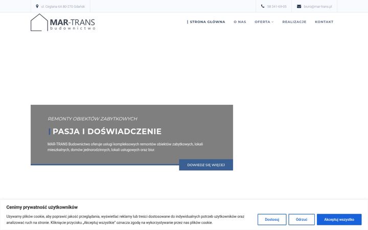 Screenshot of mar-trans.pl