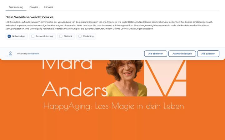 Screenshot of maraanders.de