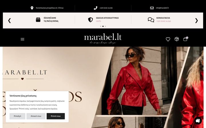 Screenshot of marabel.lt