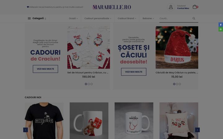 Screenshot of marabelle.ro