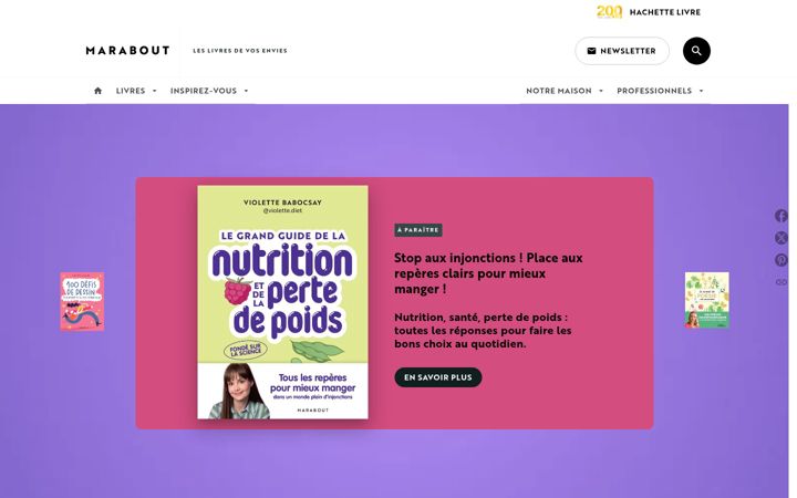 Screenshot of marabout.com