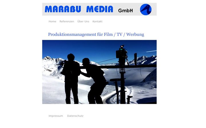 Screenshot of marabu-media.eu