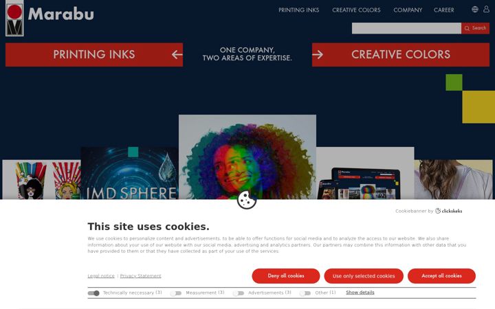 Screenshot of marabu.com