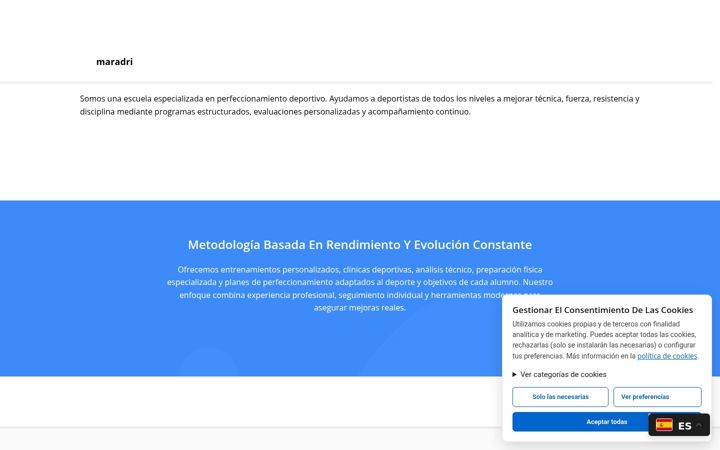 Screenshot of maradri.com