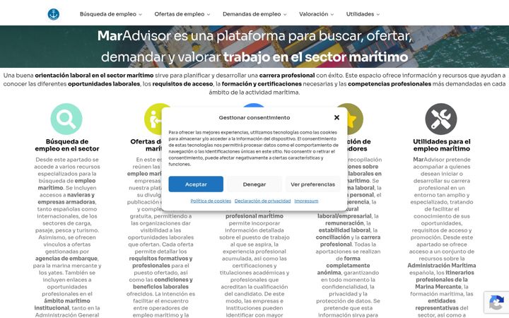 Screenshot of maradvisor.com