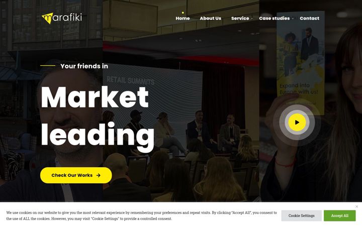 Screenshot of marafiki.agency