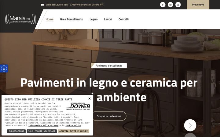 Screenshot of maraiasrl.com