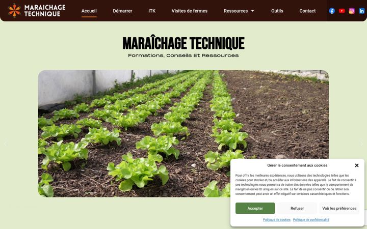 Screenshot of maraichagetechnique.com