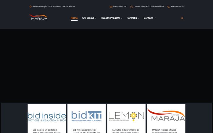 Screenshot of maraja.net