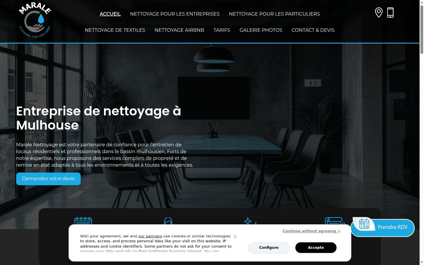 Screenshot tal-banner tal-kunsens muri qabel kwalunkwe interazzjoni