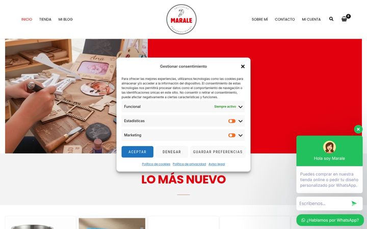 Screenshot of maraleap.es