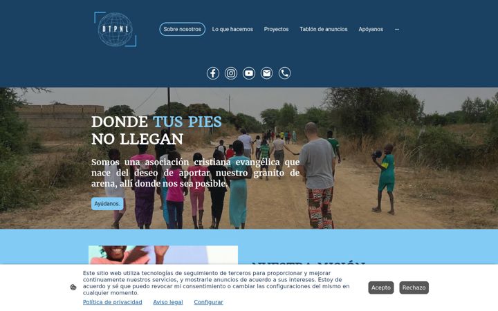 Screenshot of maranatadondetuspiesnollegan.org