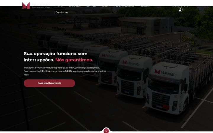 Screenshot of maranatalog.com.br