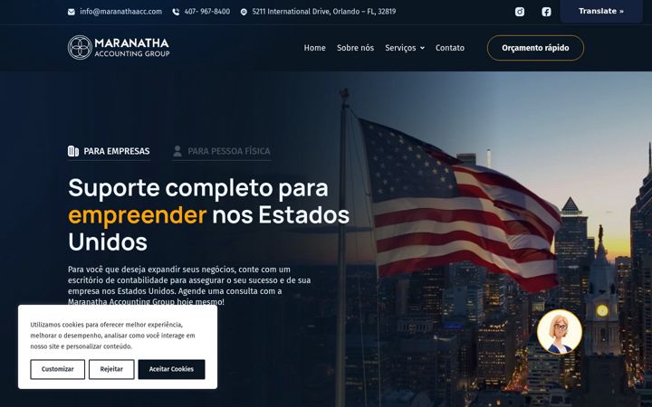Screenshot of maranathaacc.com