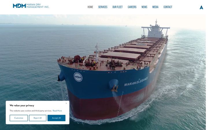 Screenshot of marandry.com