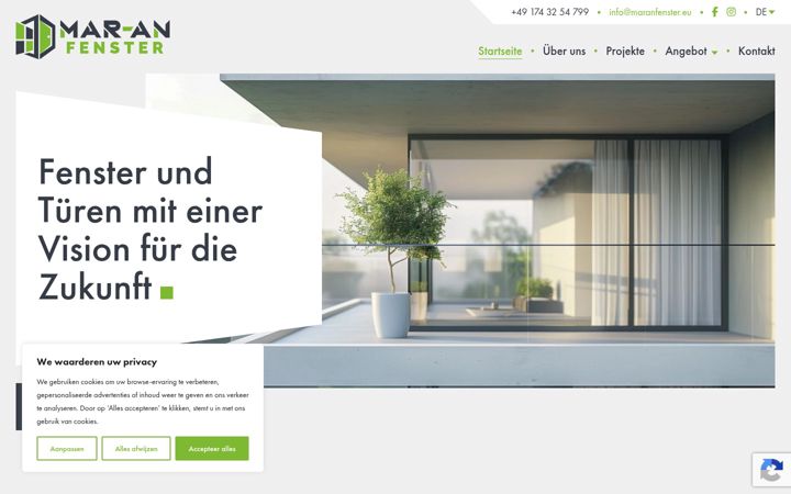 Screenshot of maranfenster.eu