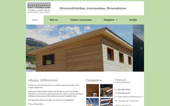 Screenshot of marangunaria-sent.ch