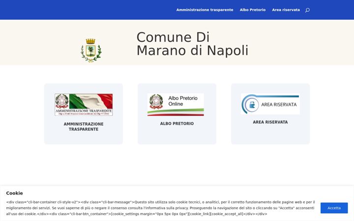 Screenshot of maranotrasparente.it