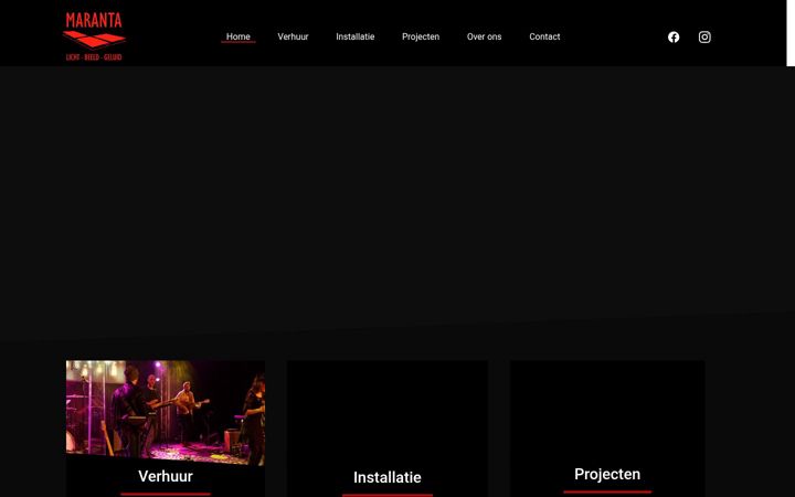 Screenshot of maranta.nl